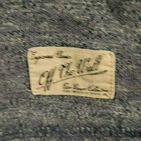 Unisex Long Sleeve Denim Blue Hoodie Kangaroo Pouch Sz L VANS OFF THE WALL - Picture 6 of 9